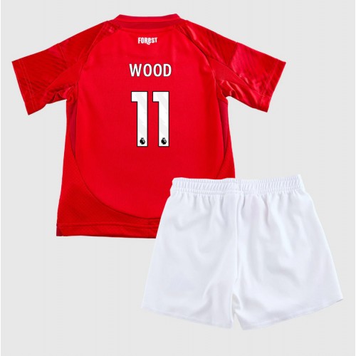 Nottingham Forest Chris Wood #11 Domaci Dres za djecu 2024-25 Kratak Rukav (+ Kratke hlače)